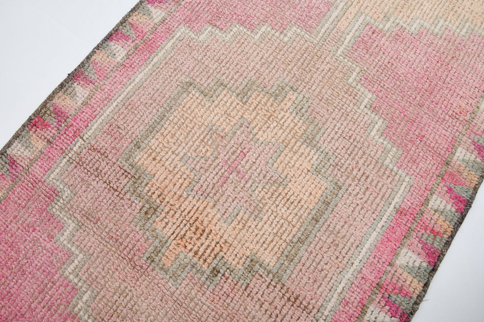 3'1'' x 11'4'' Vintage Wool Runner Rug - 18163 - 8