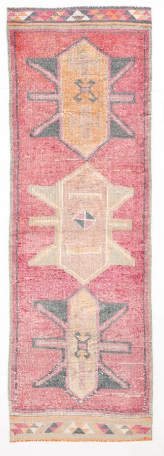 3'1'' x 10'1'' Vintage Wool Runner Rug - 23740 (1 of 20)