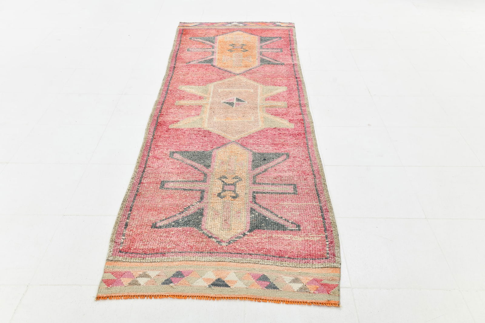 3'1'' x 10'1'' Vintage Wool Runner Rug - 23740 - 2