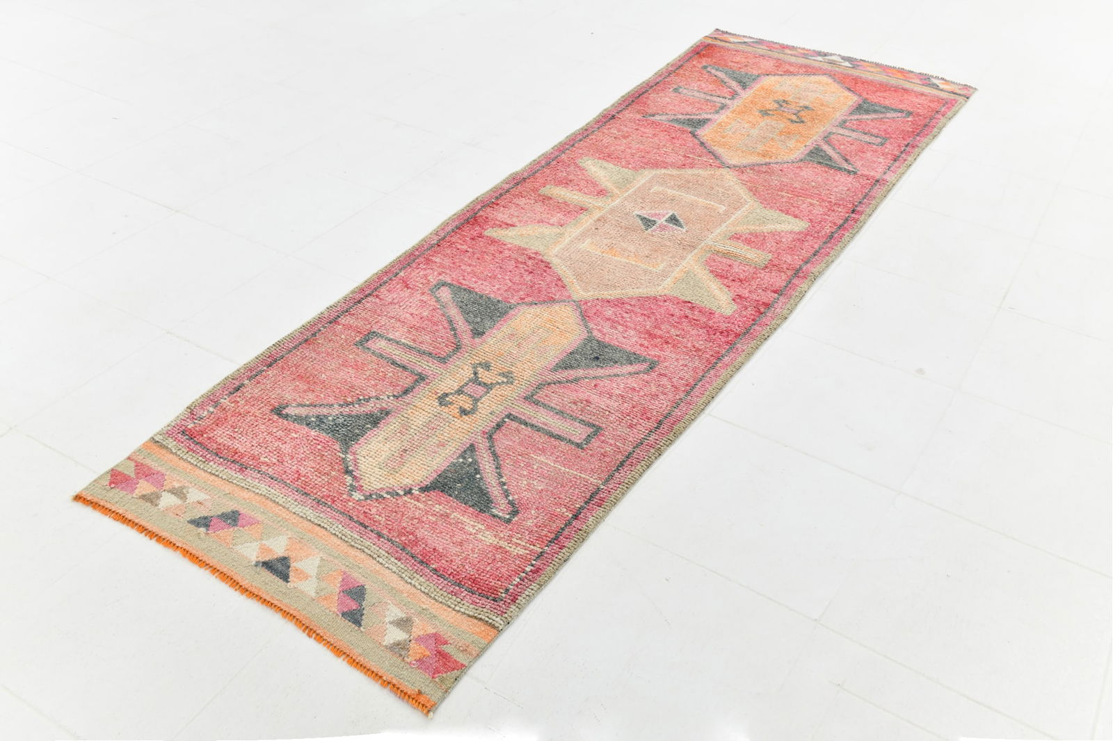 3'1'' x 10'1'' Vintage Wool Runner Rug - 23740 - 3