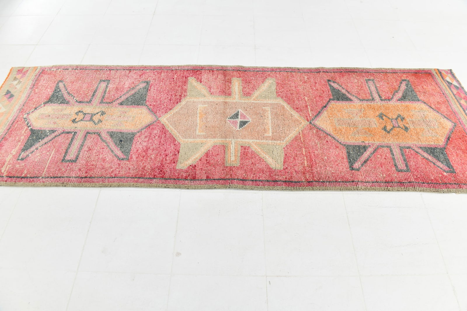 3'1'' x 10'1'' Vintage Wool Runner Rug - 23740 - 4
