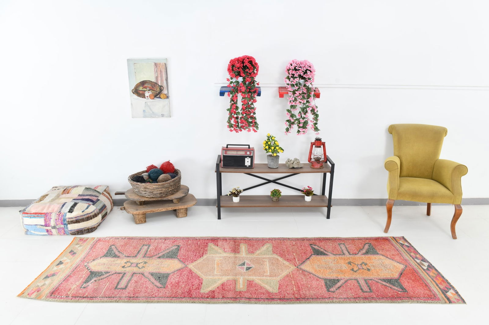 3'1'' x 10'1'' Vintage Wool Runner Rug - 23740 - 5