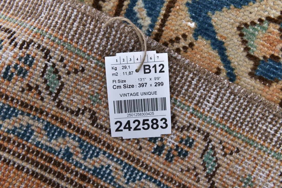 9'9'' x 13'0'' Unique Handmade Vintage Rug - 242583 - 14
