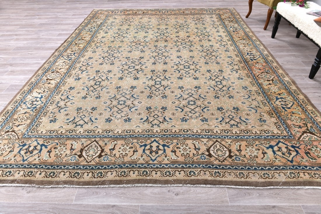 9'9'' x 13'0'' Unique Handmade Vintage Rug - 242583 - 3