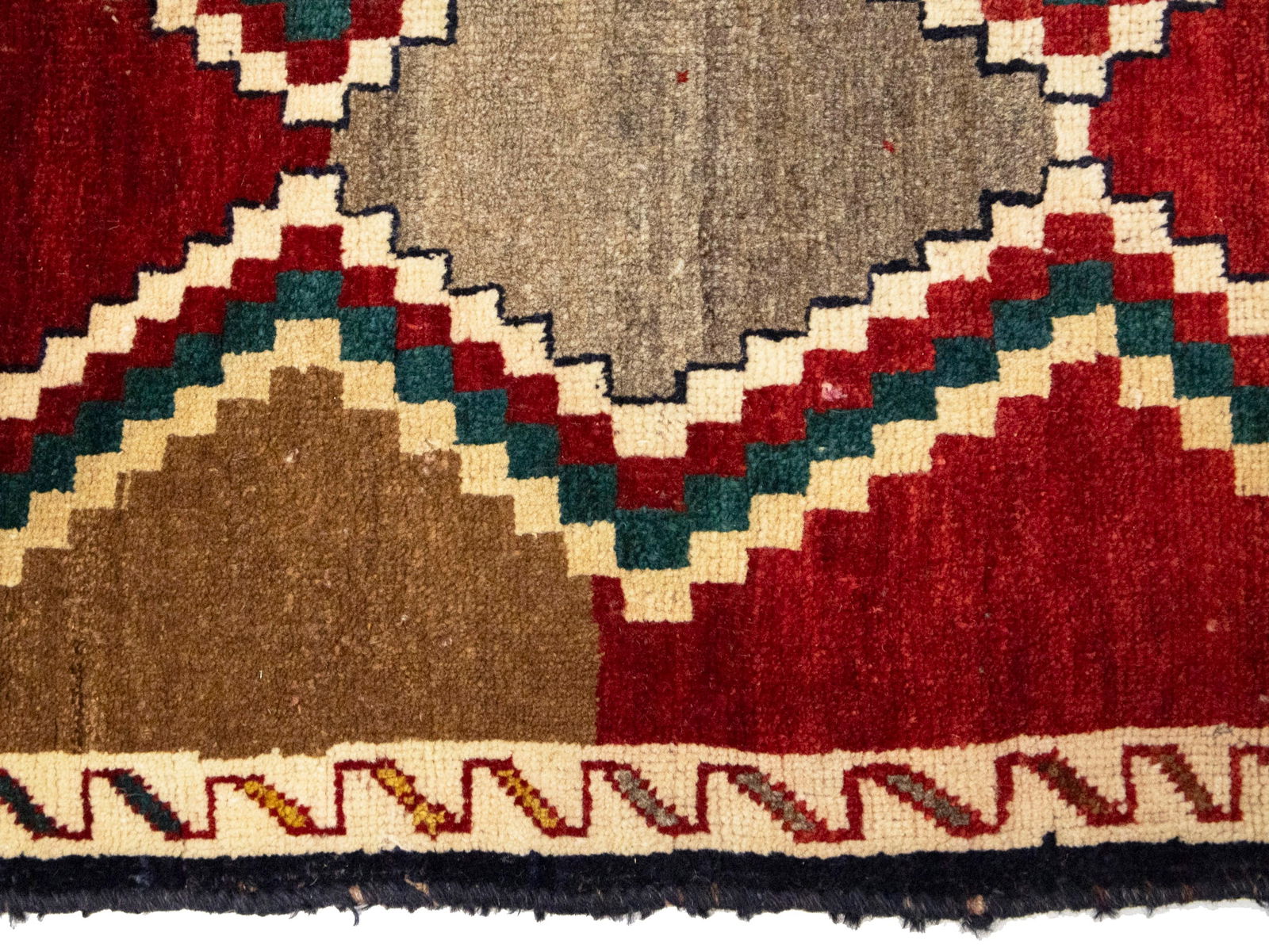 Vintage Multicolored Tribal Geometric 2X5 Gabbeh Persian Rug - 11