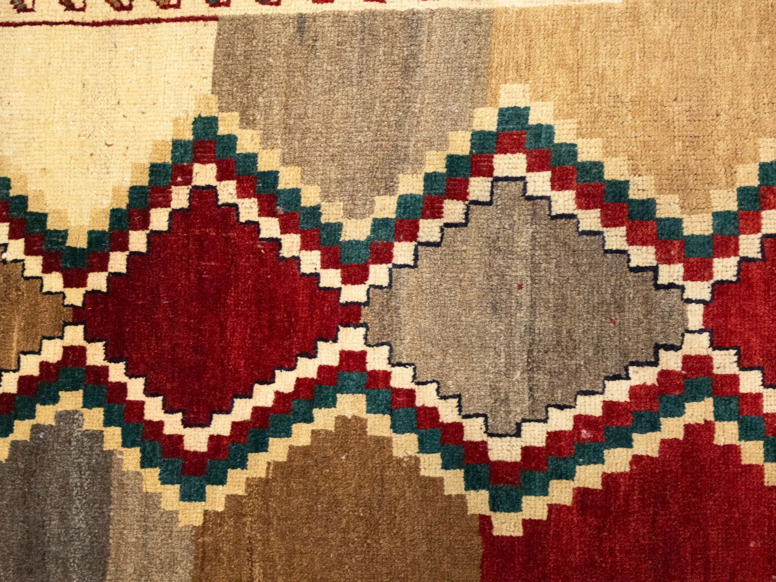 Vintage Multicolored Tribal Geometric 2X5 Gabbeh Persian Rug - 8