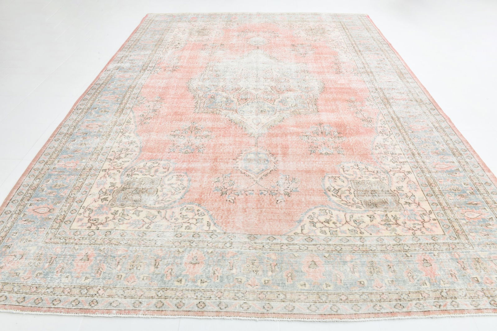 9'3'' x 12'9'' Vintage Wool Runner Rug - 22112 - 2