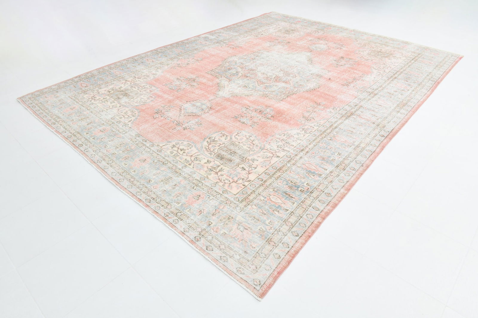 9'3'' x 12'9'' Vintage Wool Runner Rug - 22112 - 3