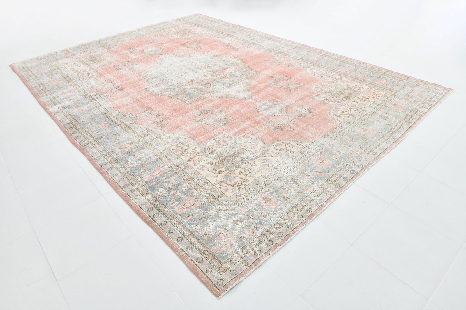 9'3'' x 12'9'' Vintage Wool Runner Rug - 22112 - 4