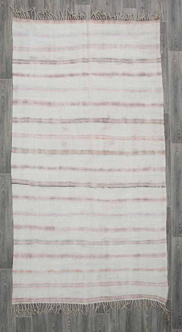 5'3'' x 9'8'' Turkish Vintage Hemp Rug - 53373 (1 of 20)