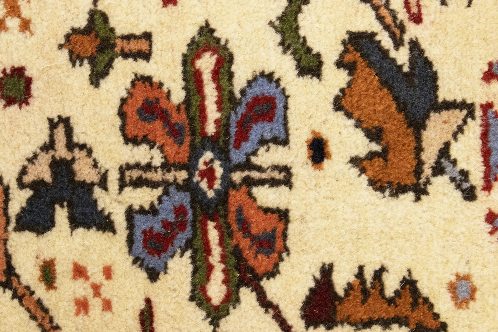 Cream 5X7 Geometric Tribal Vintage Oriental Persian Rug - 12