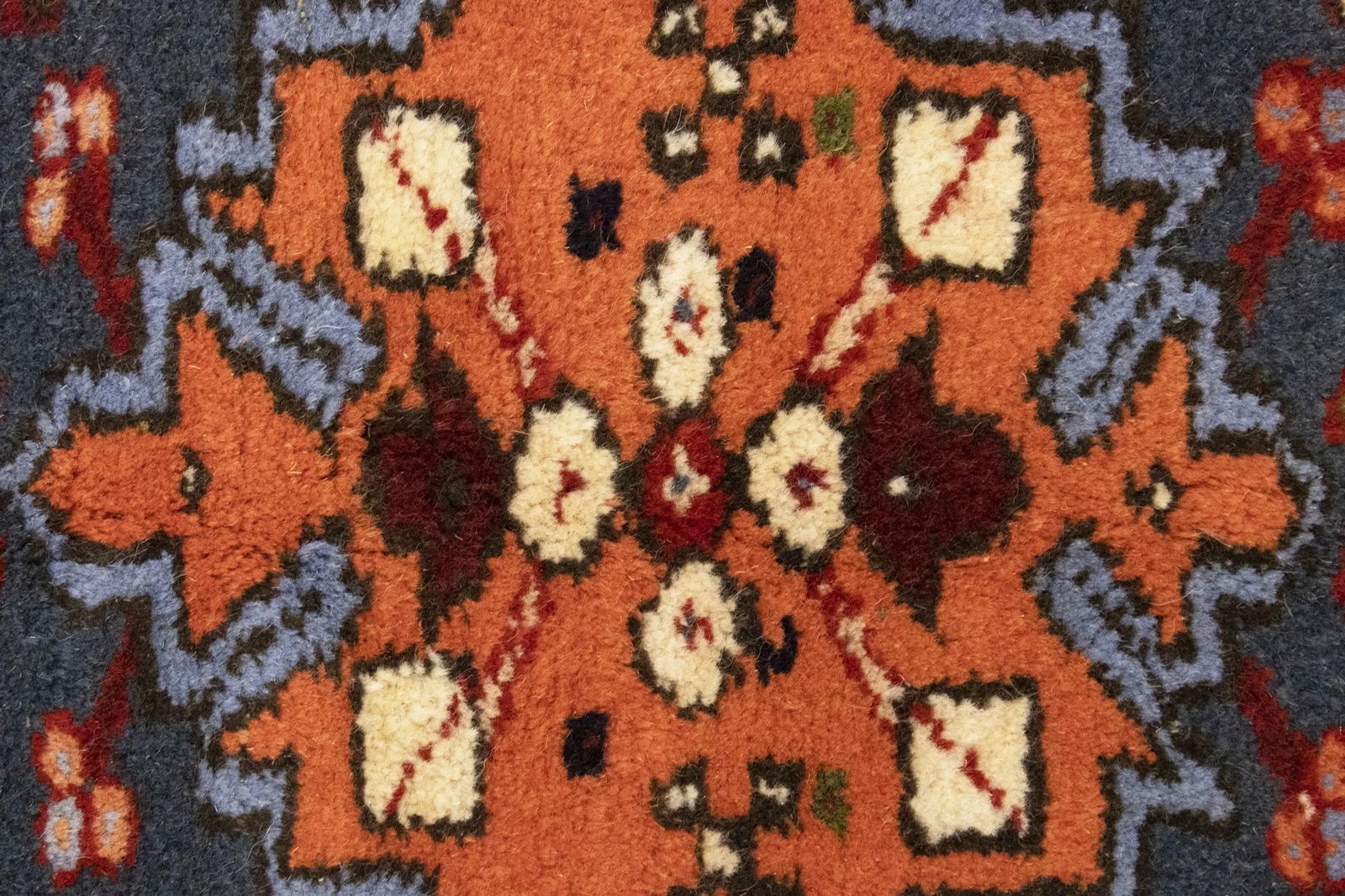 Cream 5X7 Geometric Tribal Vintage Oriental Persian Rug - 7