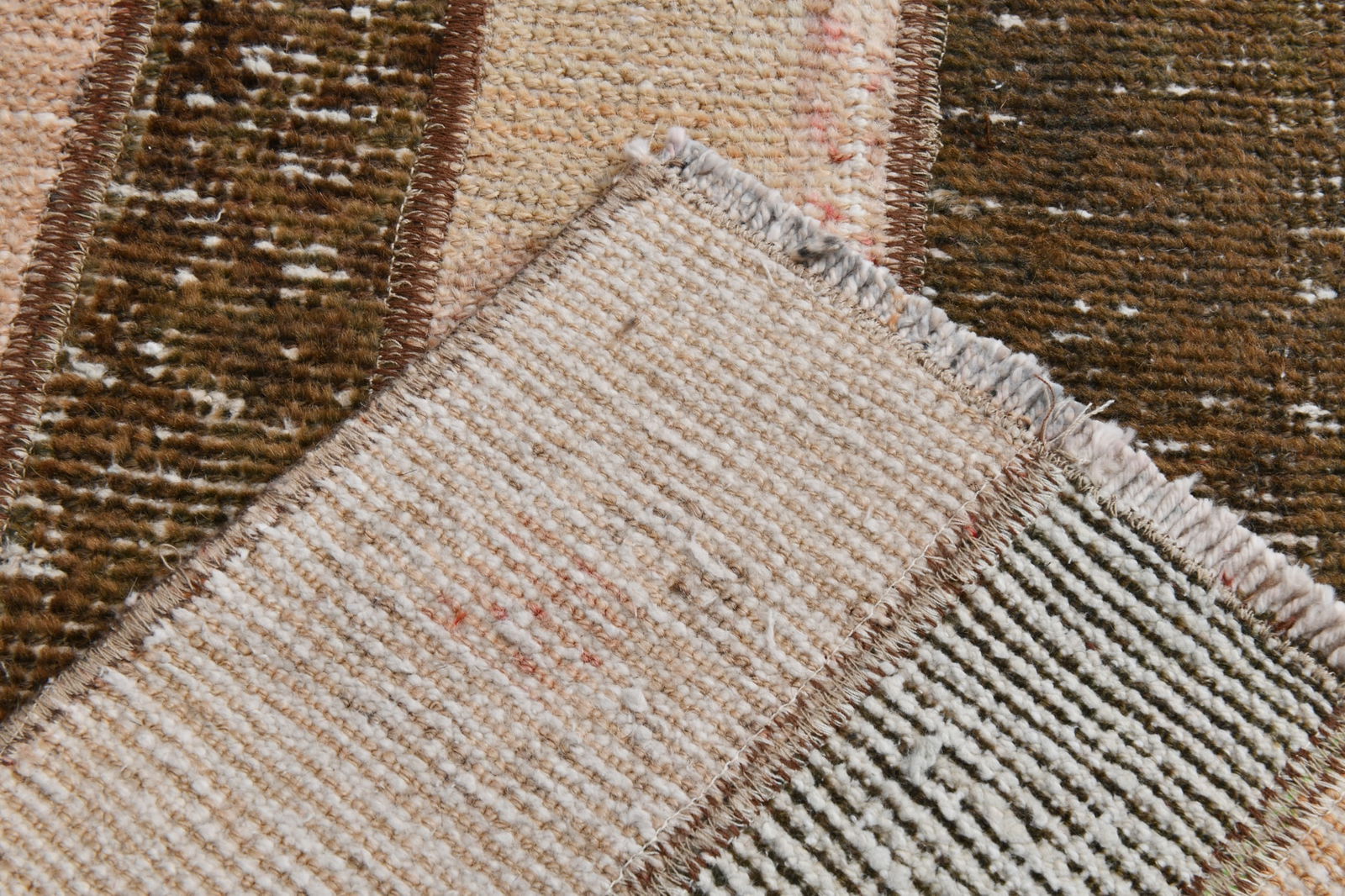 1'10'' x 8'8'' Handmade Vintage Wool Rug - 21417 - 17