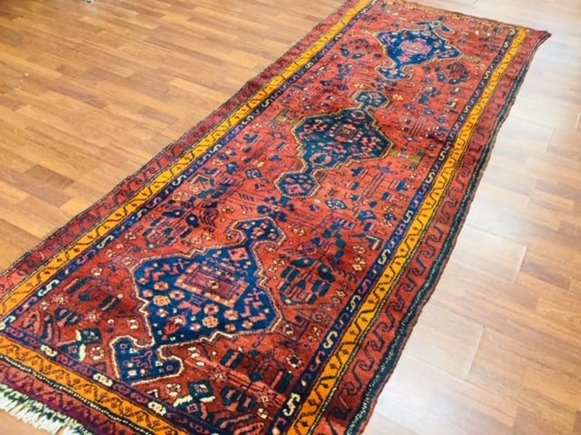 Vintage Persian Kurd- Bijar Runner-4737/22 - 2