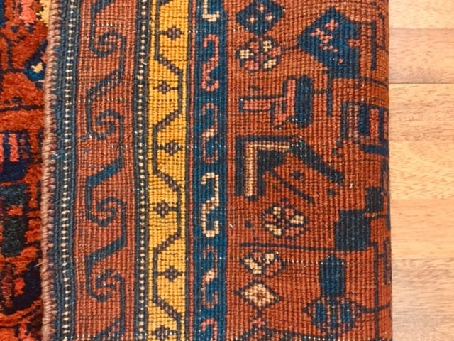 Vintage Persian Kurd- Bijar Runner-4737/22 - 8