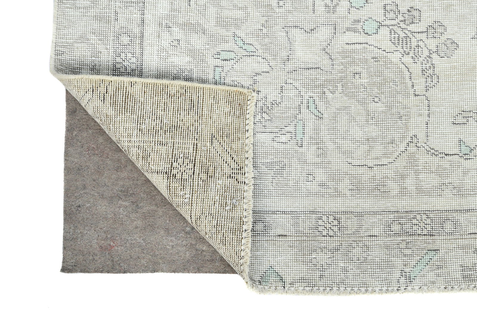 Antique Floral Traditional 6X9 Distressed Vintage Oriental Rug - 12