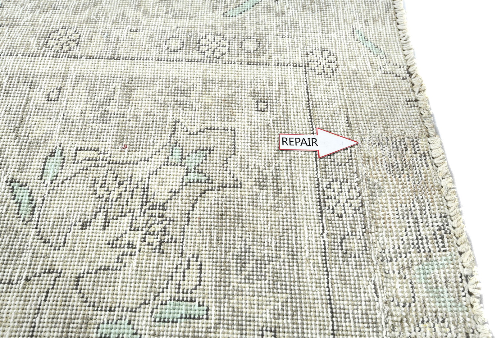 Antique Floral Traditional 6X9 Distressed Vintage Oriental Rug - 7