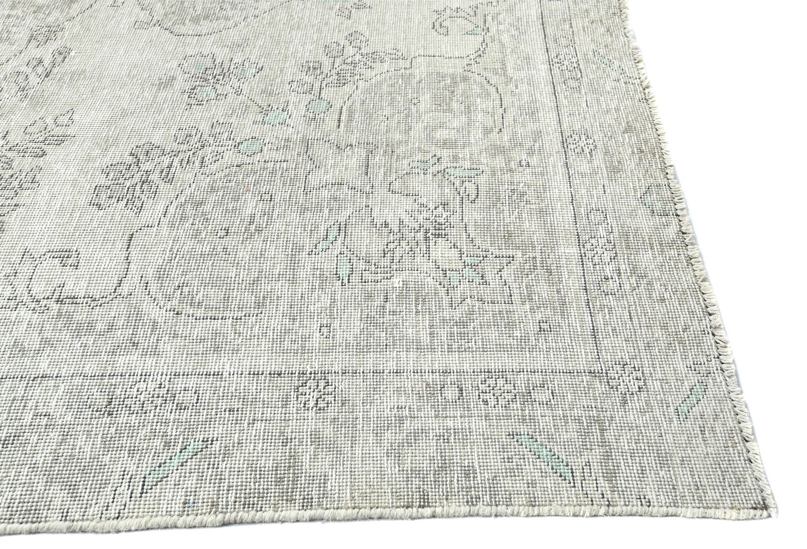 Antique Floral Traditional 6X9 Distressed Vintage Oriental Rug - 8