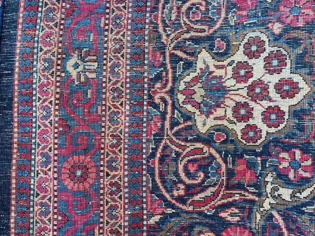 Antique Persian kashan rug-3281 - 10