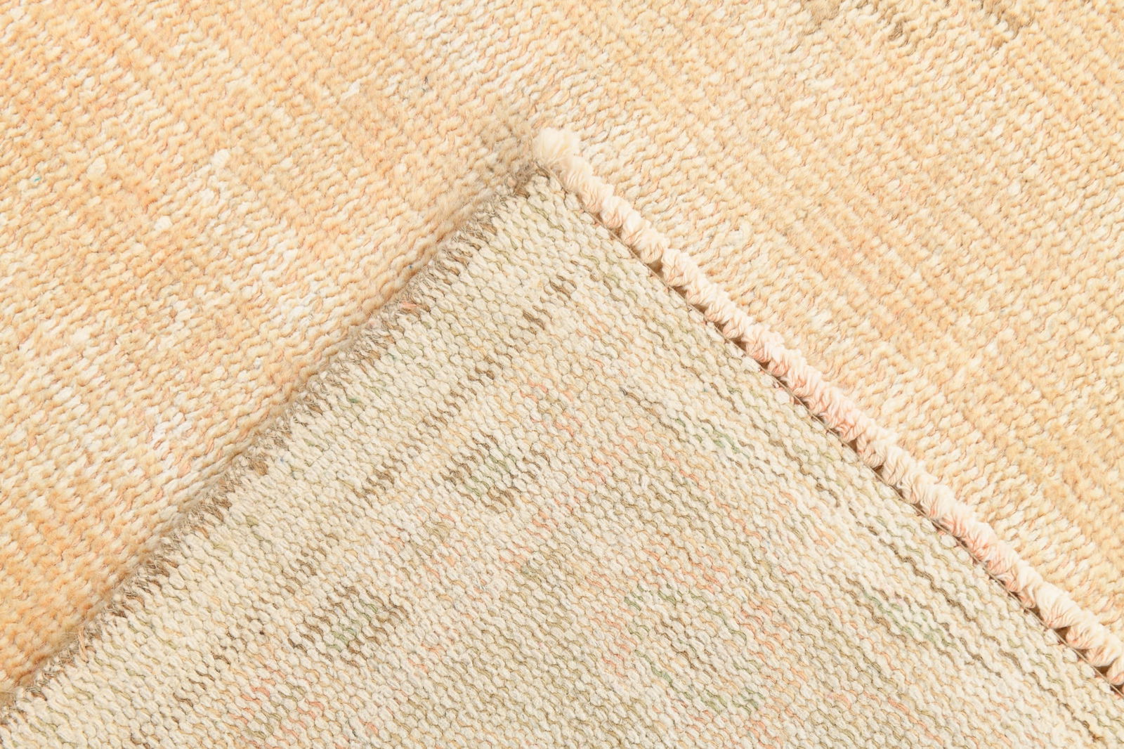 6'4'' x 8'6'' Handmade Vintage Wool Rug - 6488 - 16