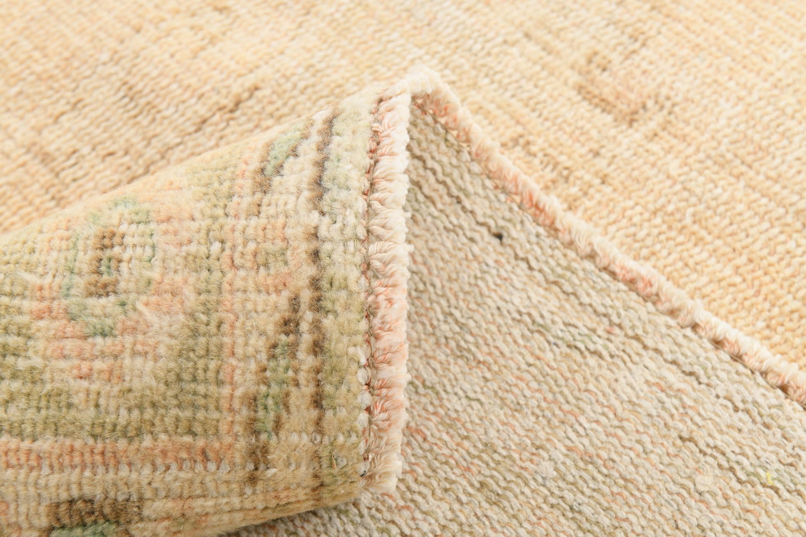 6'4'' x 8'6'' Handmade Vintage Wool Rug - 6488 - 19