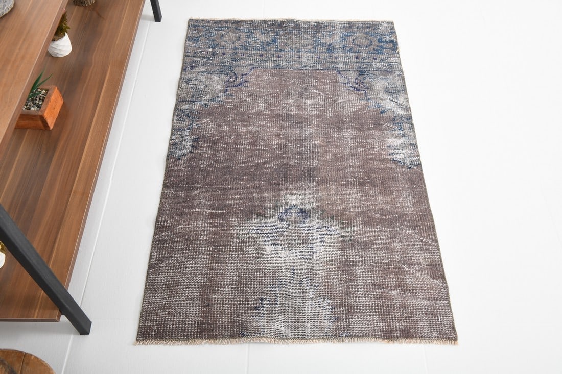 2'4'' x 3'10'' Turkish Vintage Runner Rug - 24856 - 4