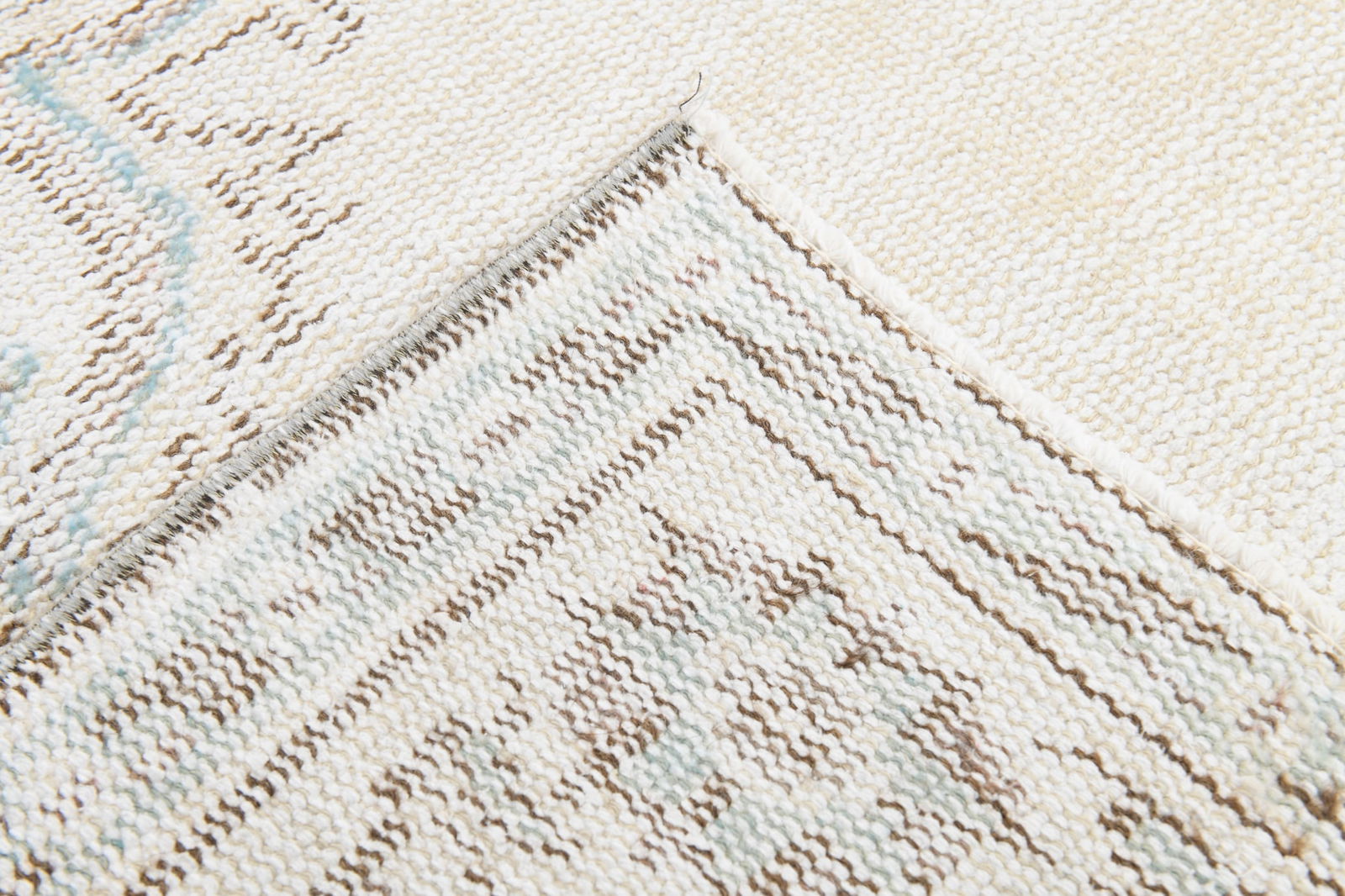 5'0'' x 8'11'' Handmade Vintage Wool Rug - 3570 - 15