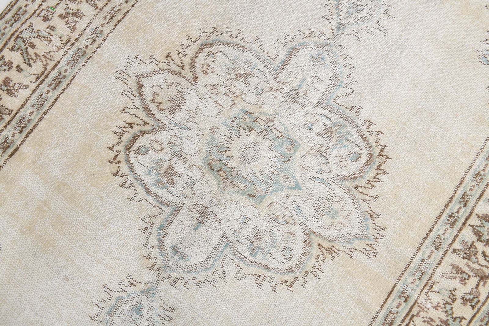 5'0'' x 8'11'' Handmade Vintage Wool Rug - 3570 - 9