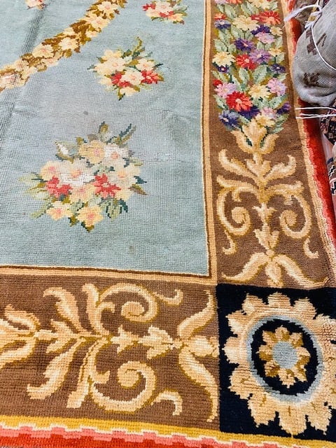 Antique Large size European Sevaneari Rug-3384 - 5