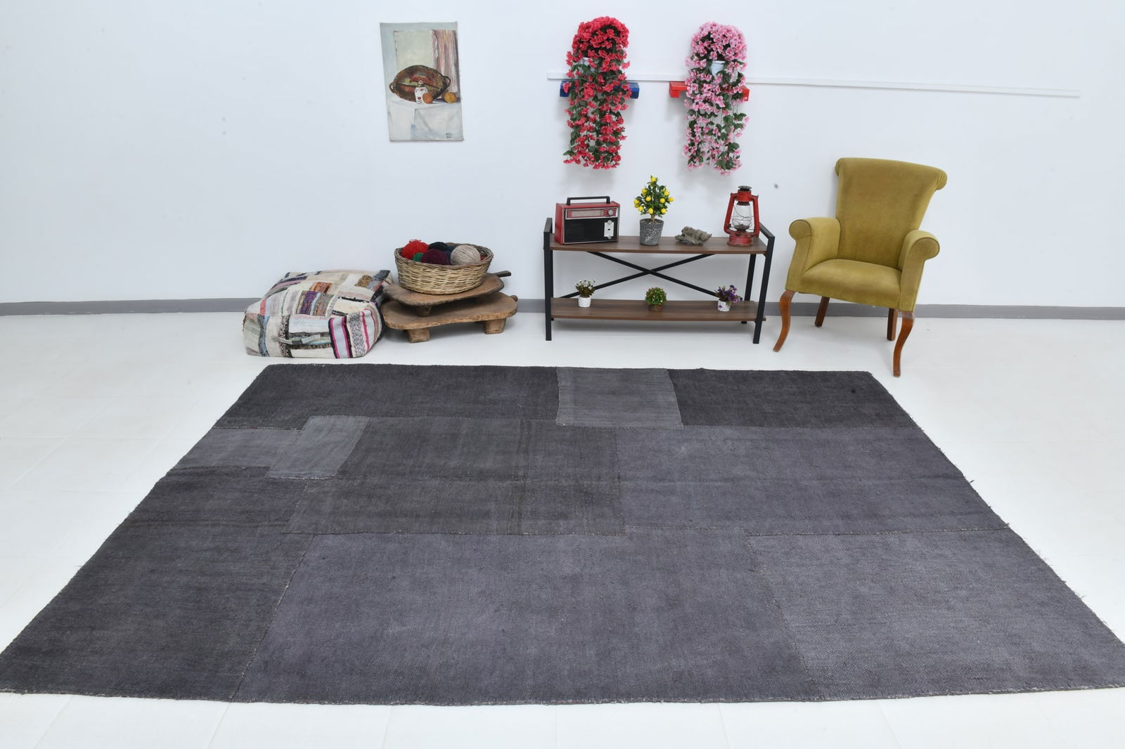 7'1'' x 10'0'' Handmade Vintage Wool Rug - 1765 - 5