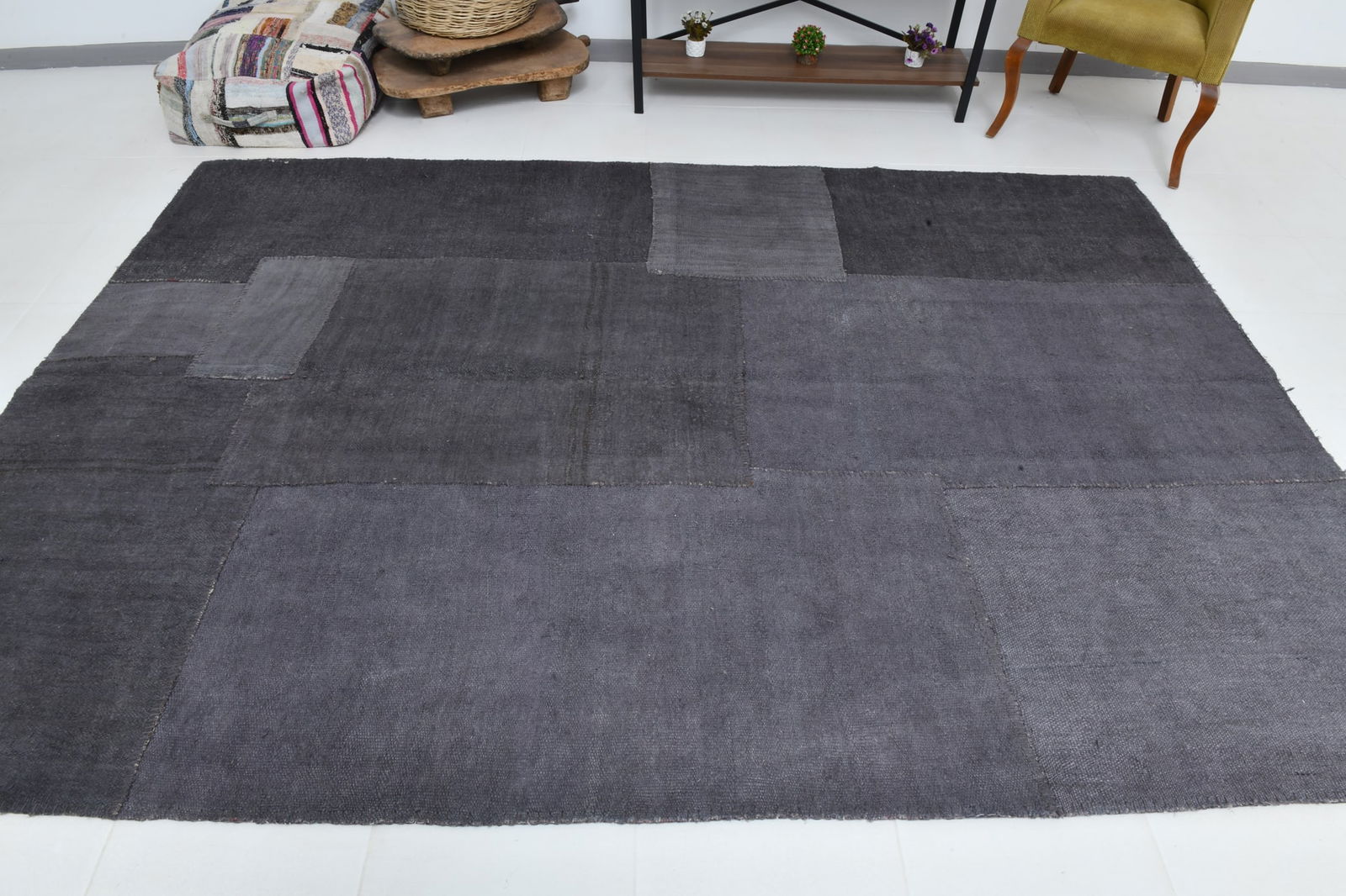 7'1'' x 10'0'' Handmade Vintage Wool Rug - 1765 - 6