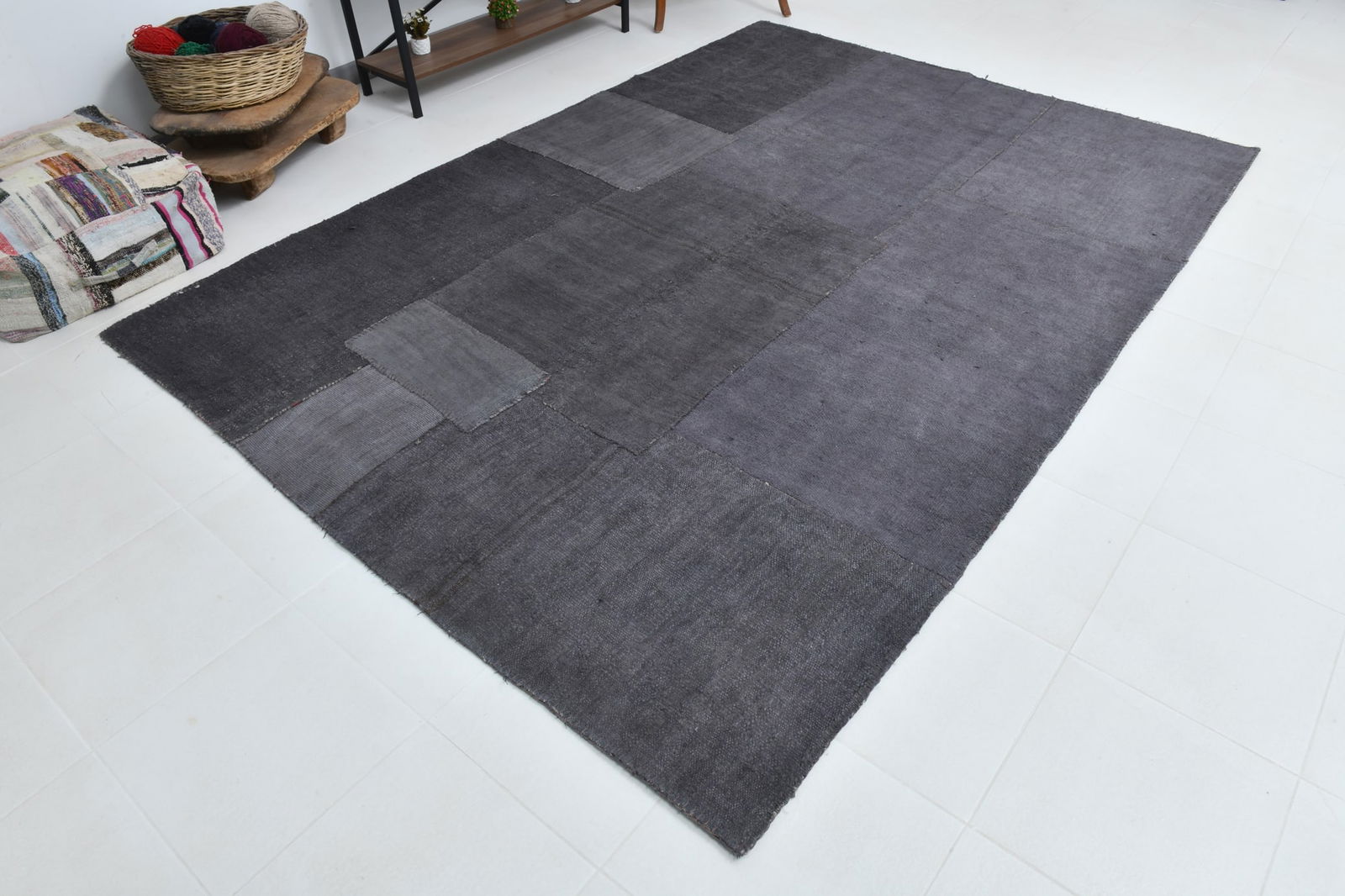 7'1'' x 10'0'' Handmade Vintage Wool Rug - 1765 - 7