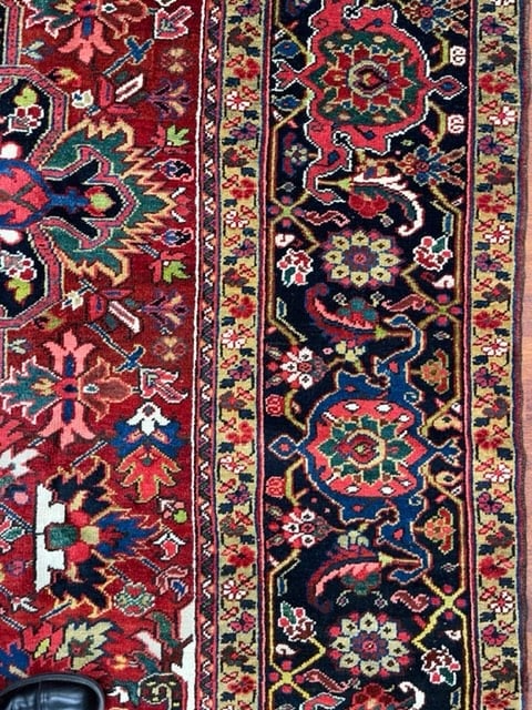 Antique Persian Heriz rug-5052 - 11