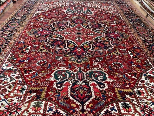 Antique Persian Heriz rug-5052 - 3