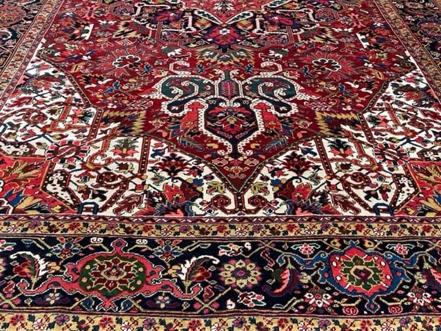 Antique Persian Heriz rug-5052 - 6