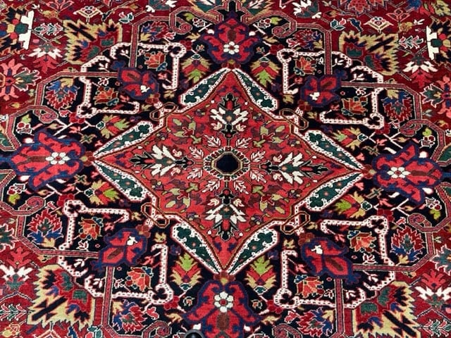 Antique Persian Heriz rug-5052 - 9