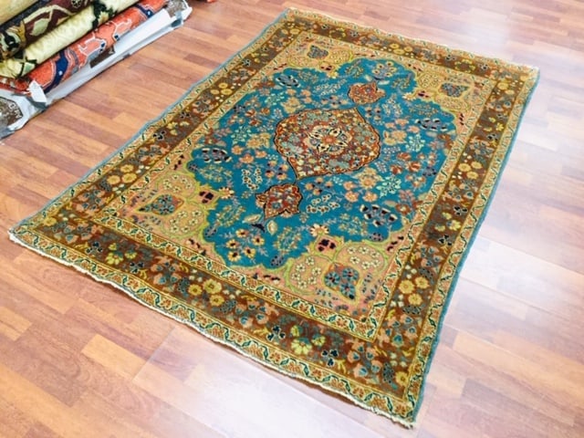 Antique Persian Tabriz Rug-3766 - 3