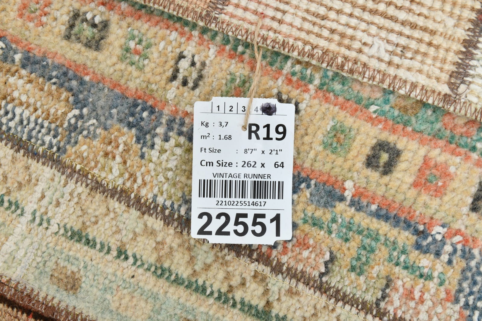 2'1'' x 8'7'' Turkish Vintage Runner Rug - 22551 - 19