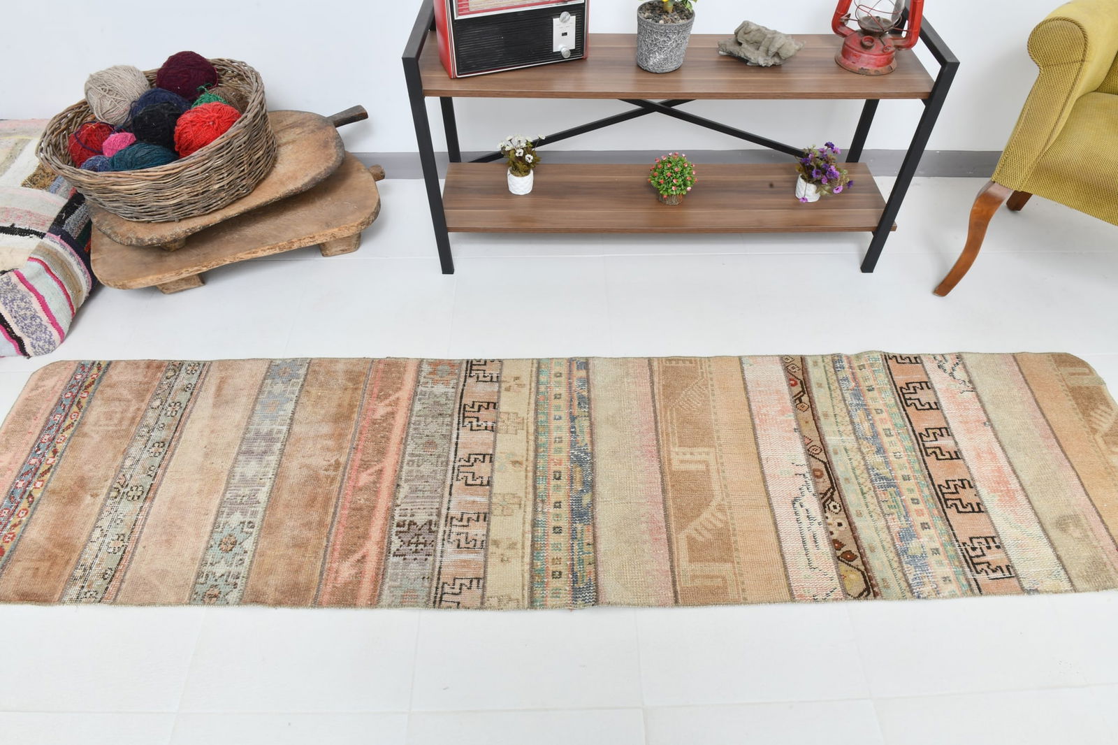 2'1'' x 8'7'' Turkish Vintage Runner Rug - 22551 - 6