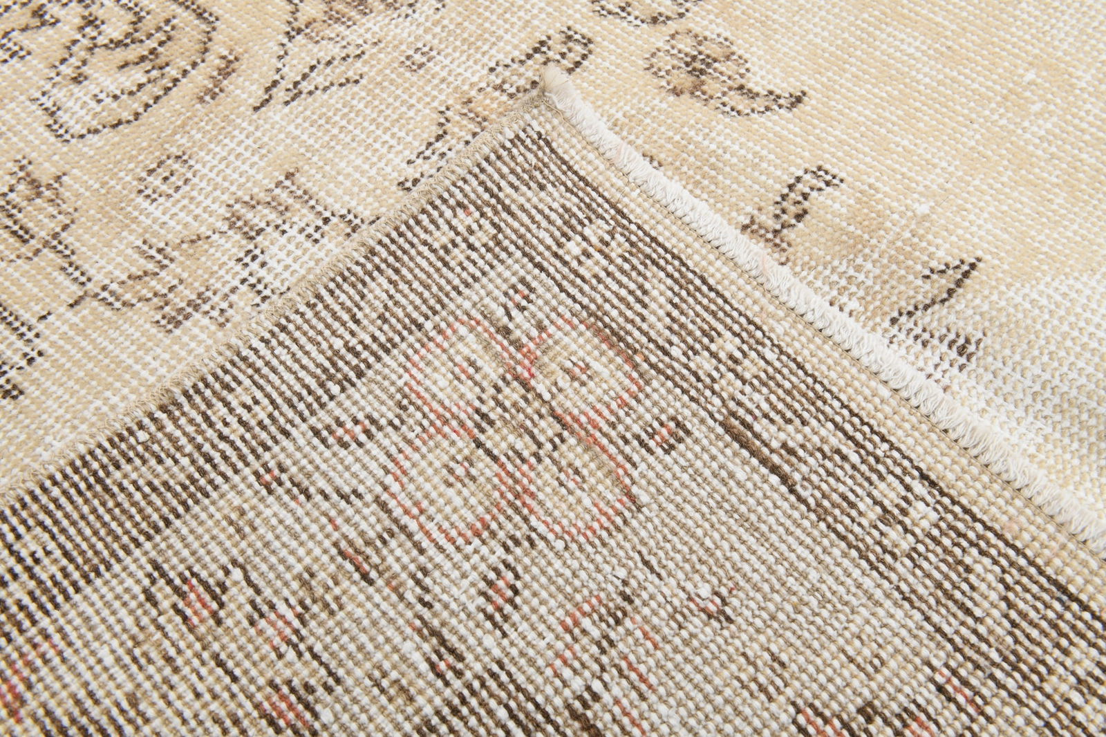 6'2'' x 10'1'' Handmade Vintage Wool Rug - 4999 - 15