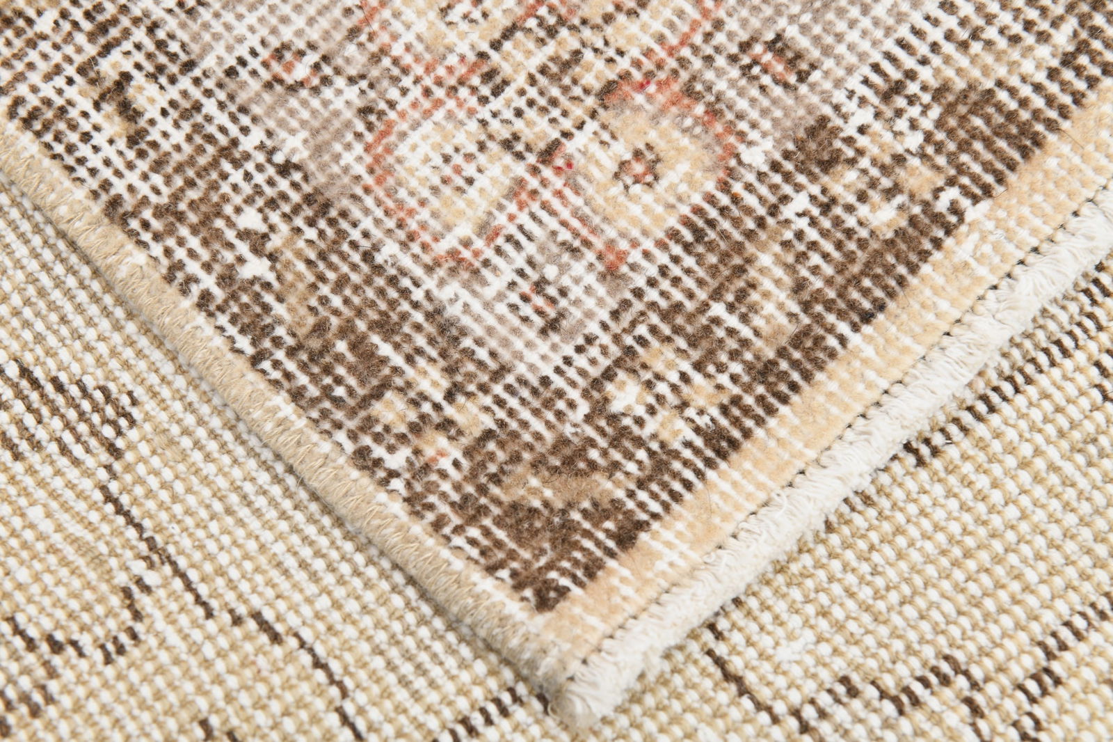 6'2'' x 10'1'' Handmade Vintage Wool Rug - 4999 - 18