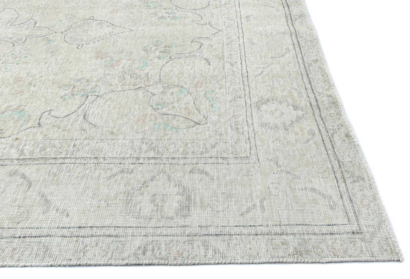 Antique Floral Traditional 6X10 Distressed Vintage Oriental Rug - 8