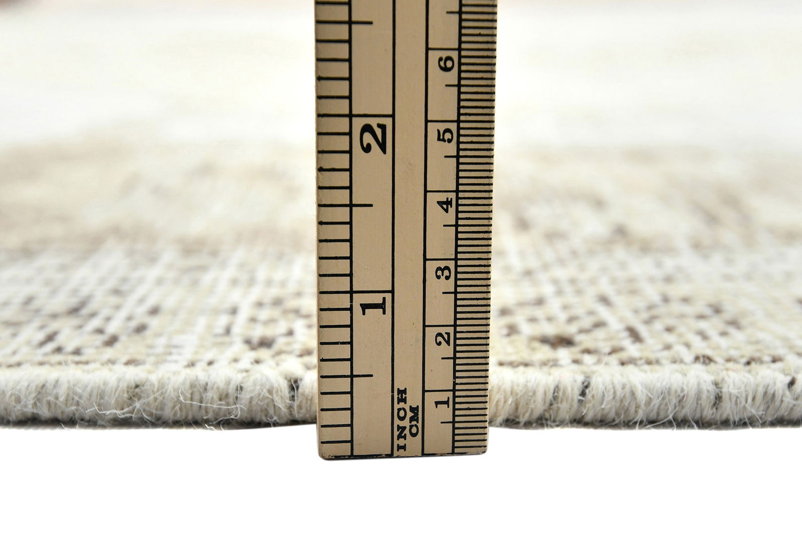 Muted Beige Antique Floral Traditional 7X9 Distressed Vintage Oriental Rug - 10