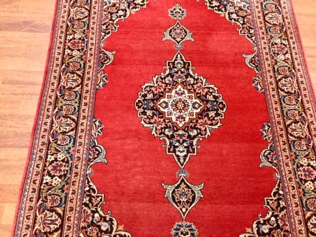 Vintage Persian Kashan Rug-3870 - 4