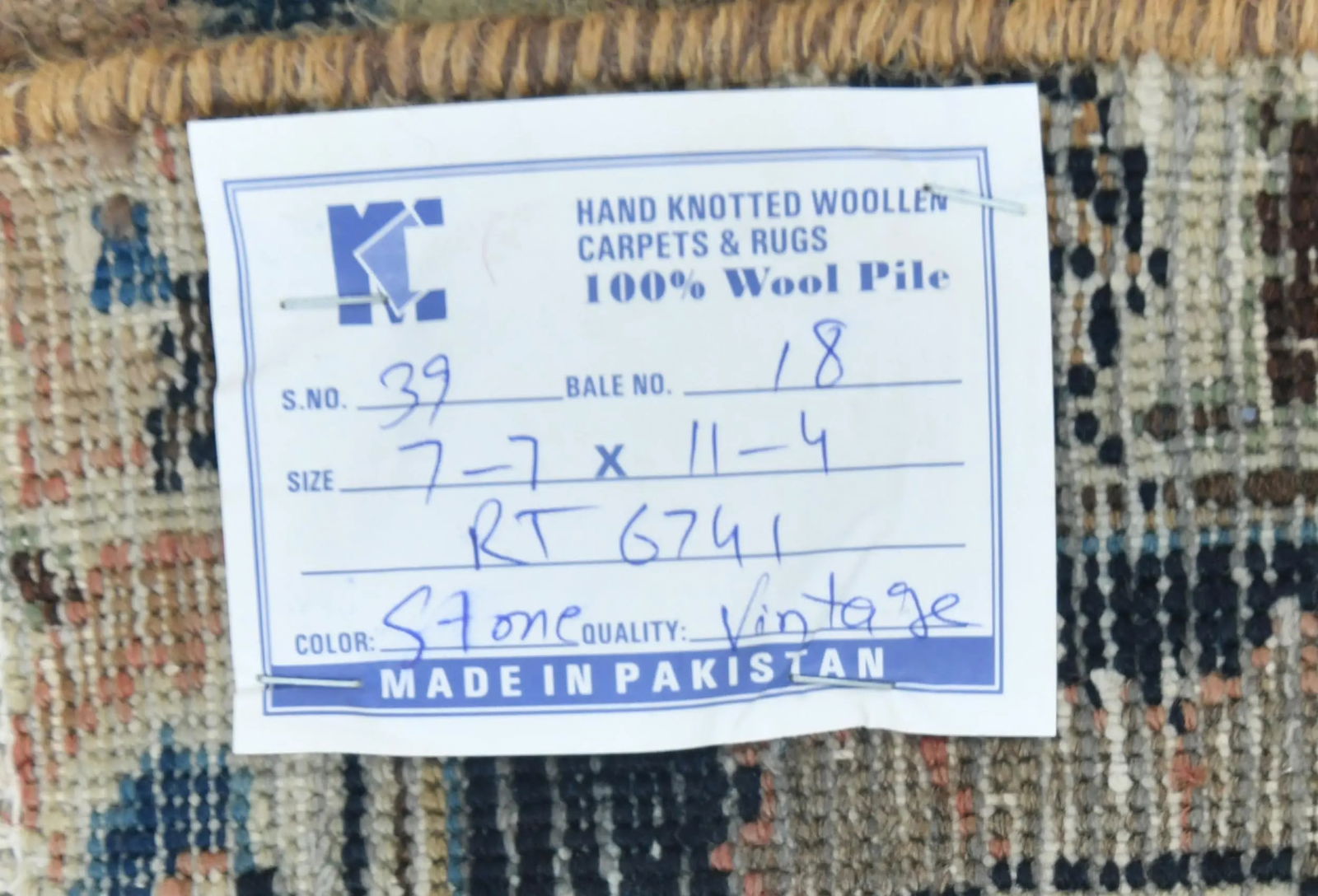 Semi Antique Muted Light Salmon Floral 8X11 Distressed Vintage Oriental Rug - 13