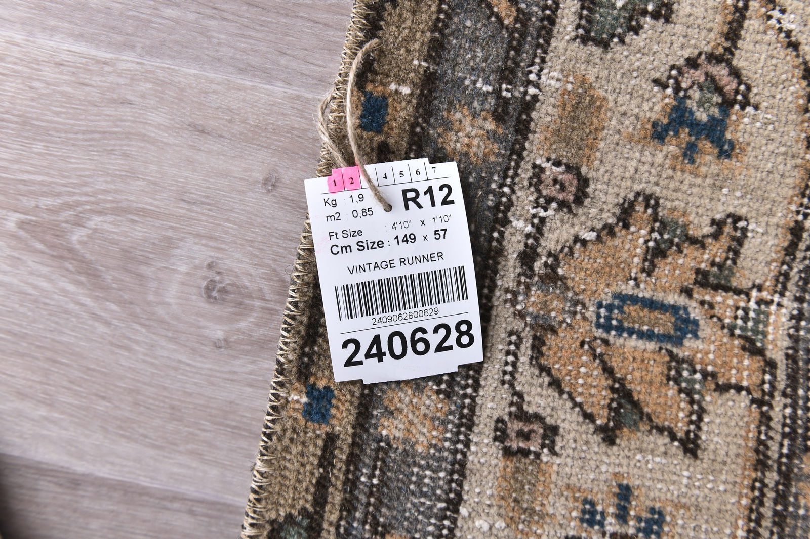 1'10'' x 4'10'' Turkish Vintage Runner Rug - 240628 - 13