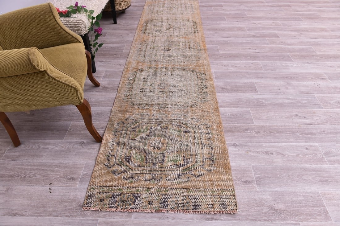 2'7'' x 10'11'' Turkish Vintage Runner Rug - 244420 - 3