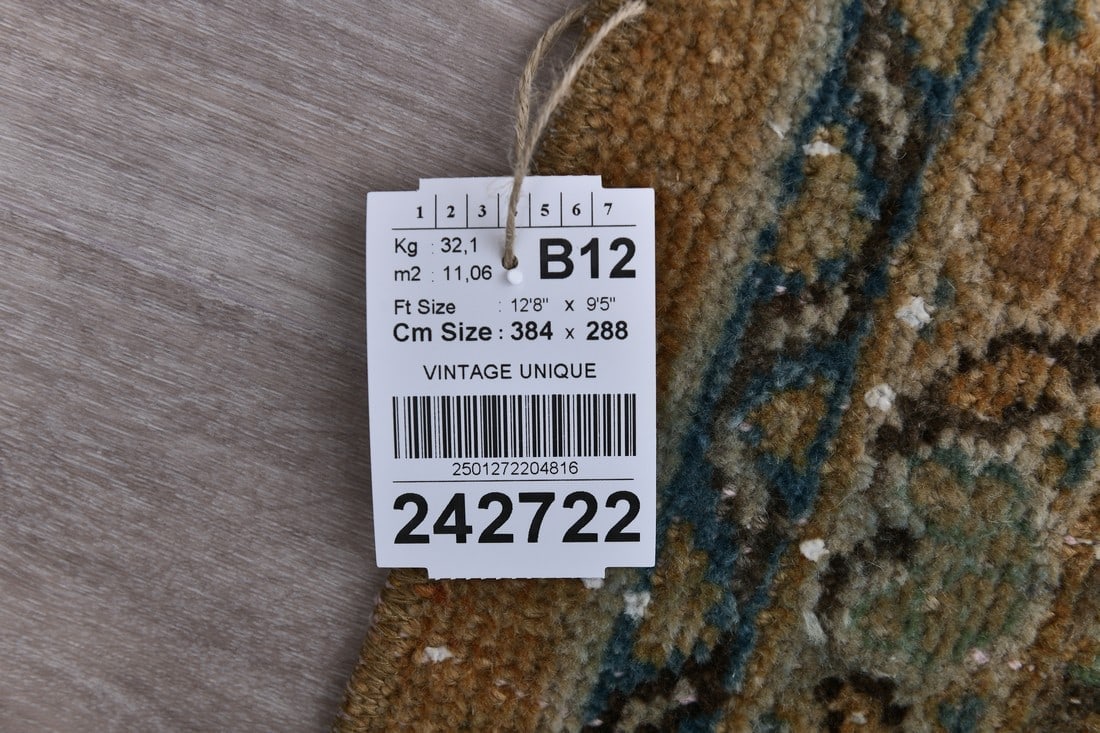9'5'' x 12'7'' Unique Handmade Vintage Rug - 242722 - 14