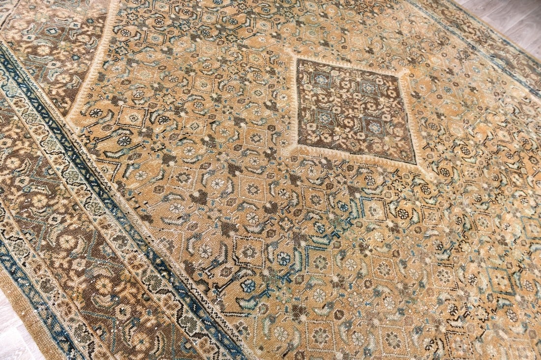 9'5'' x 12'7'' Unique Handmade Vintage Rug - 242722 - 4