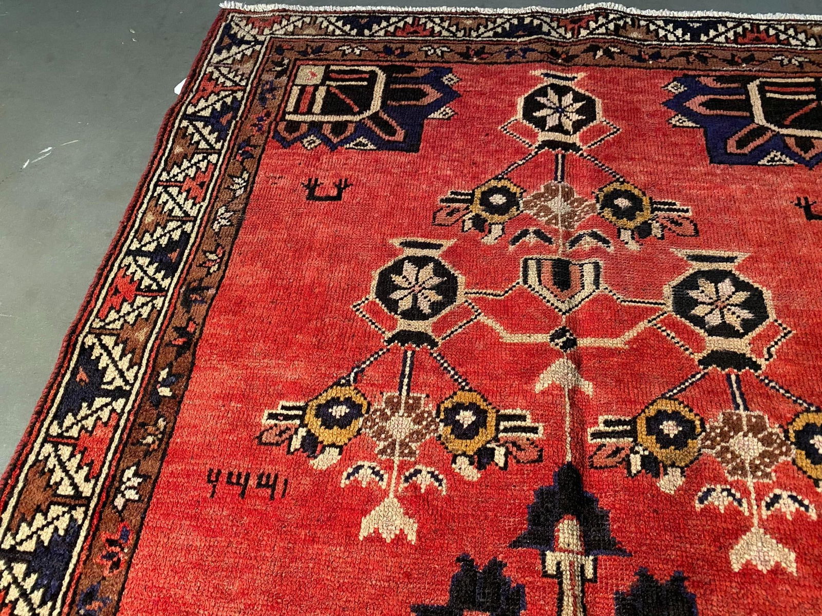 Exquisite Vintage Persian Rug 3'.7"x6'.6" - 7